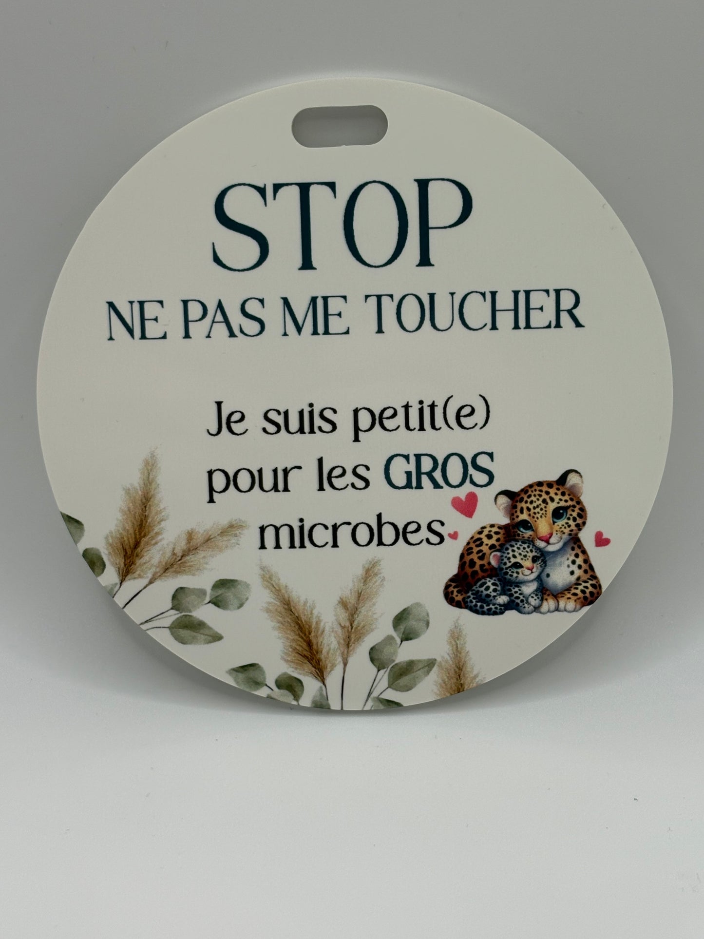 Affichette STOP pour poussette et coquille Cliquez pour voir modèles disponibles.