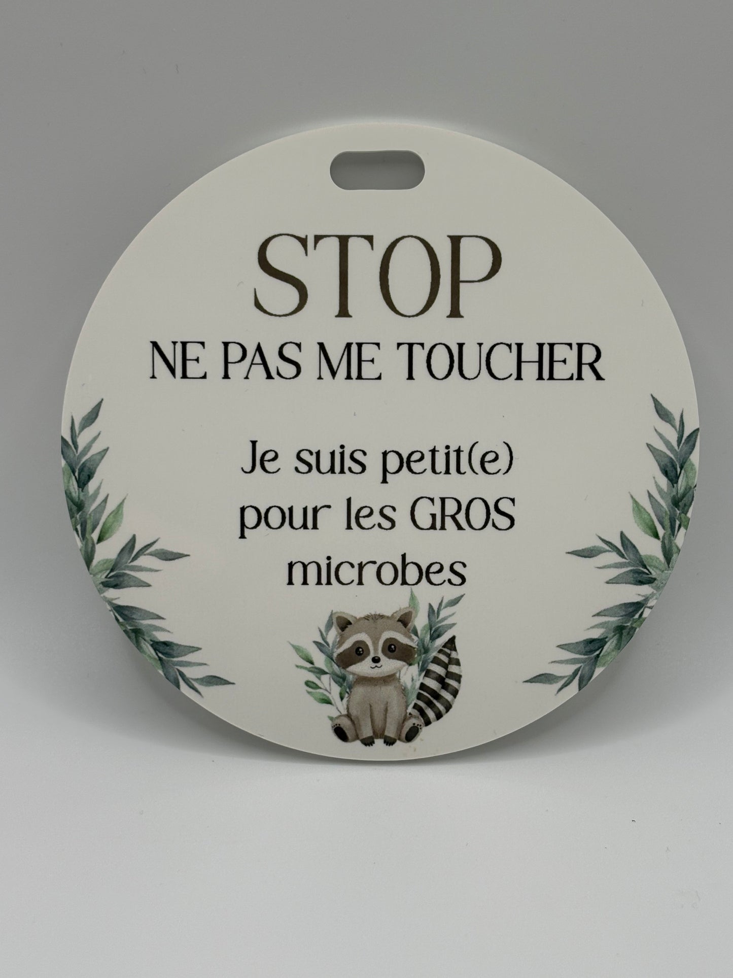 Affichette STOP pour poussette et coquille Cliquez pour voir modèles disponibles.