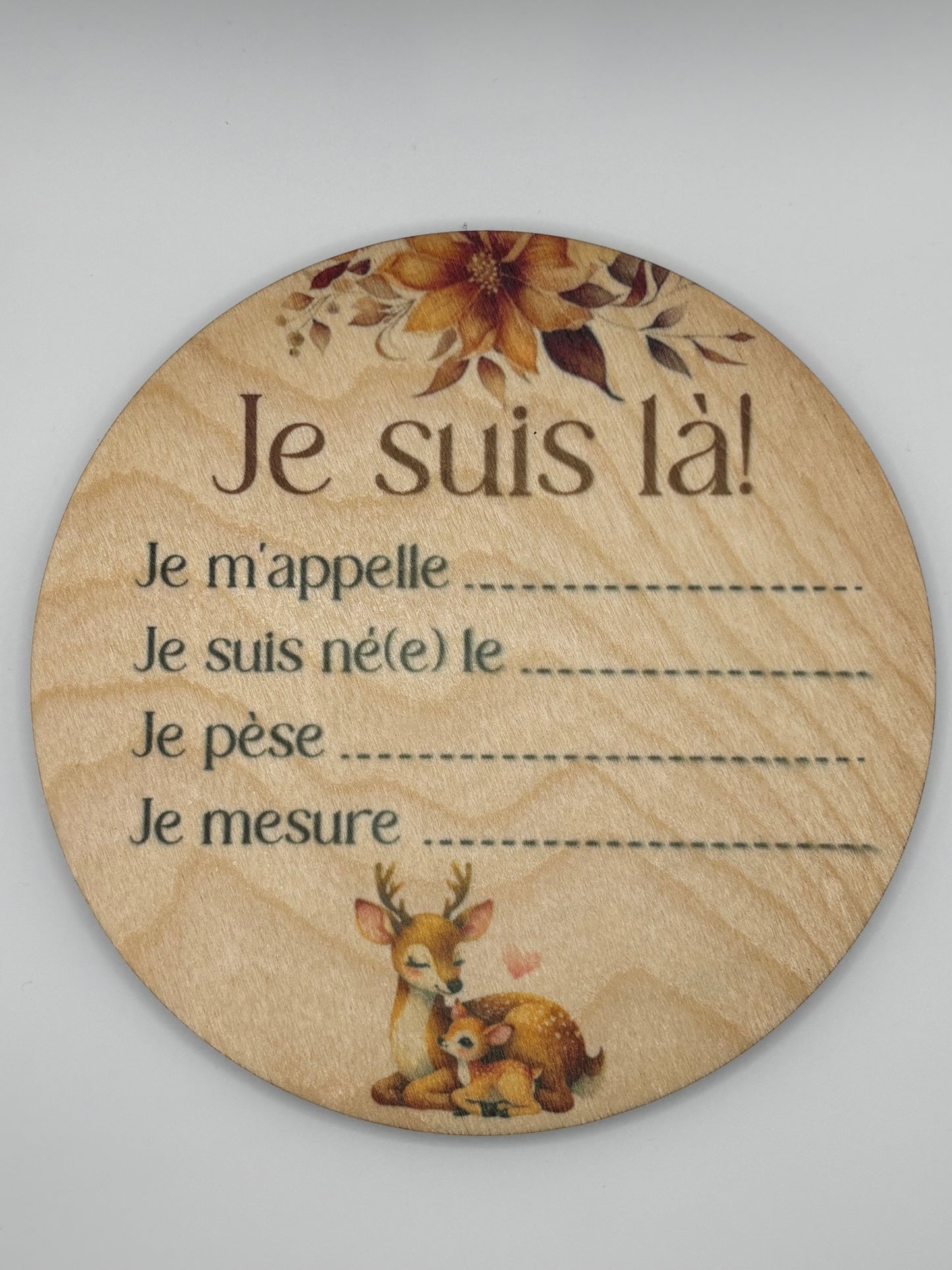 Pastille de naissance. Cliquez pour vois tous les modèles.