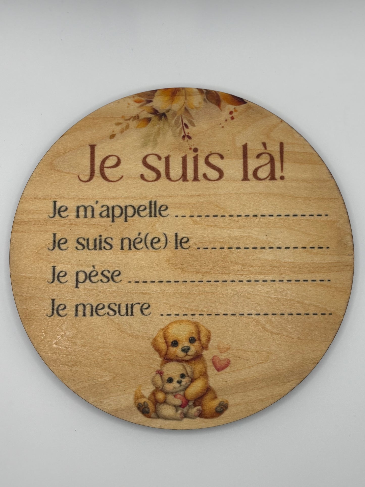 Pastille de naissance. Cliquez pour vois tous les modèles.