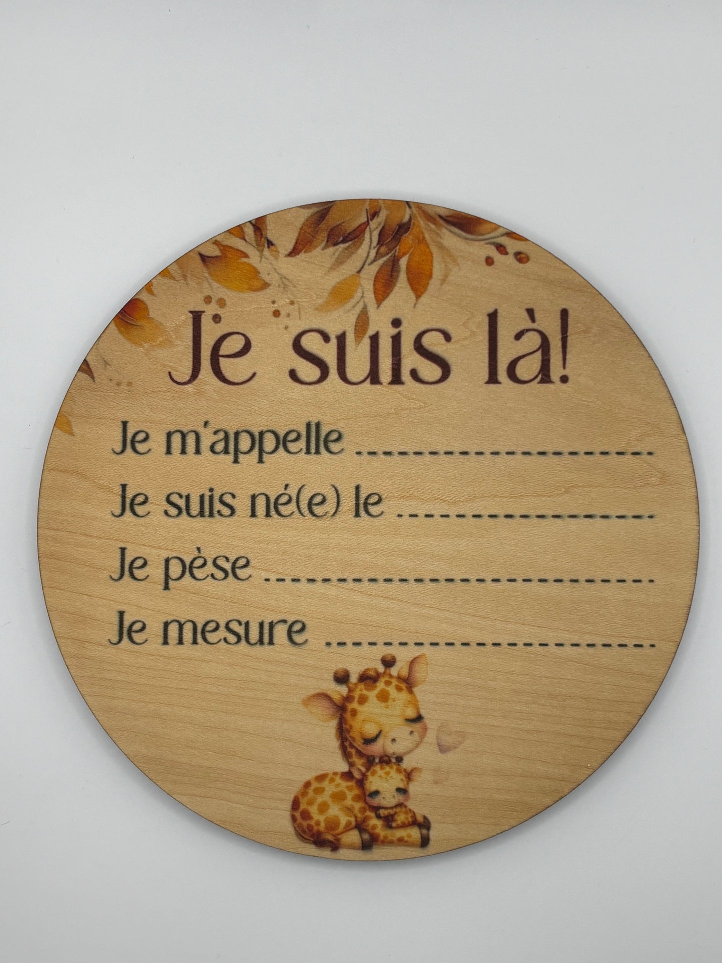 Pastille de naissance. Cliquez pour vois tous les modèles.