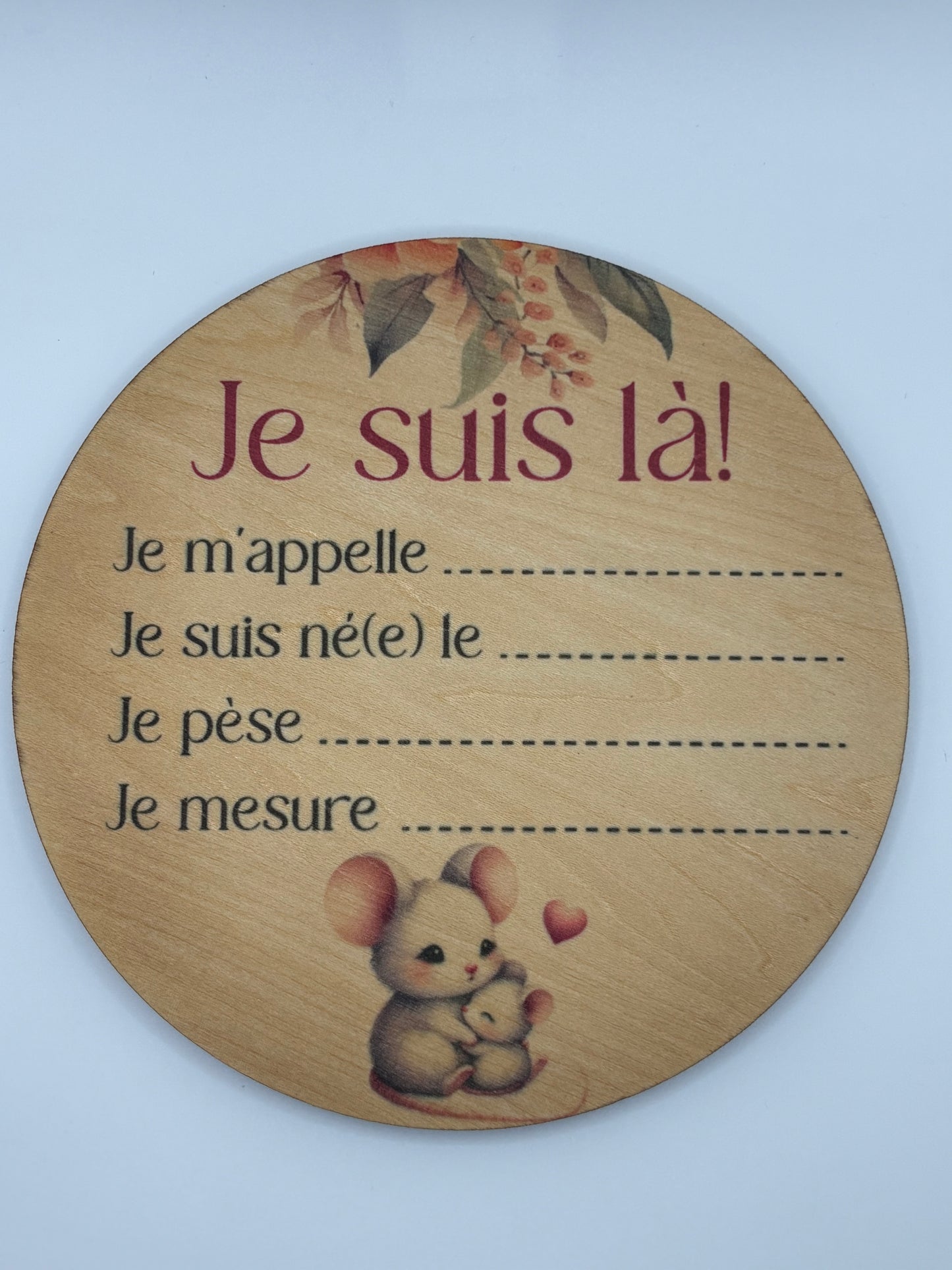 Pastille de naissance. Cliquez pour vois tous les modèles.
