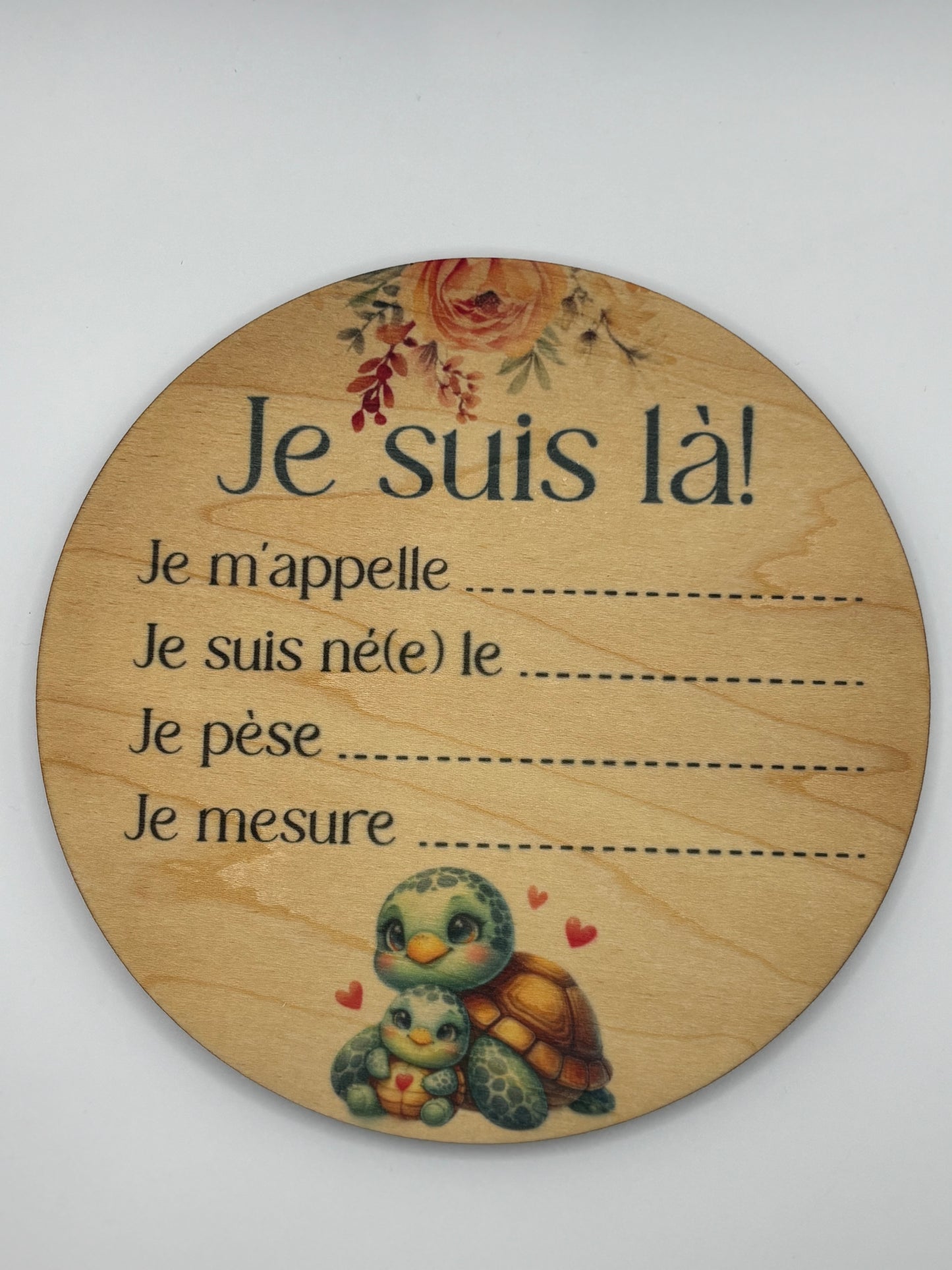 Pastille de naissance. Cliquez pour vois tous les modèles.