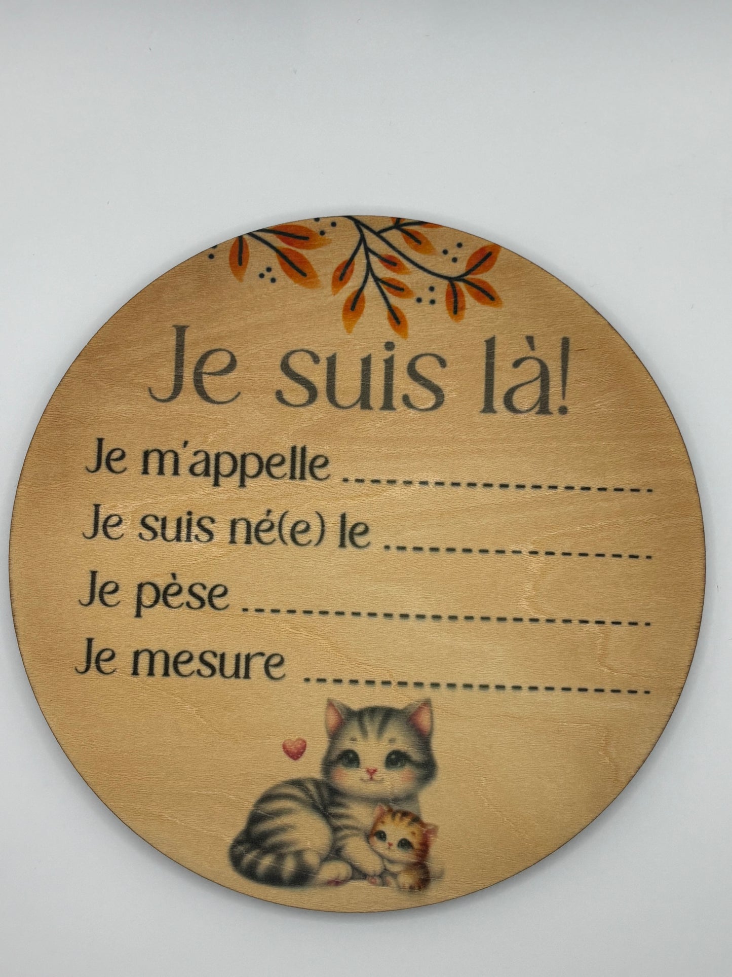 Pastille de naissance. Cliquez pour vois tous les modèles.