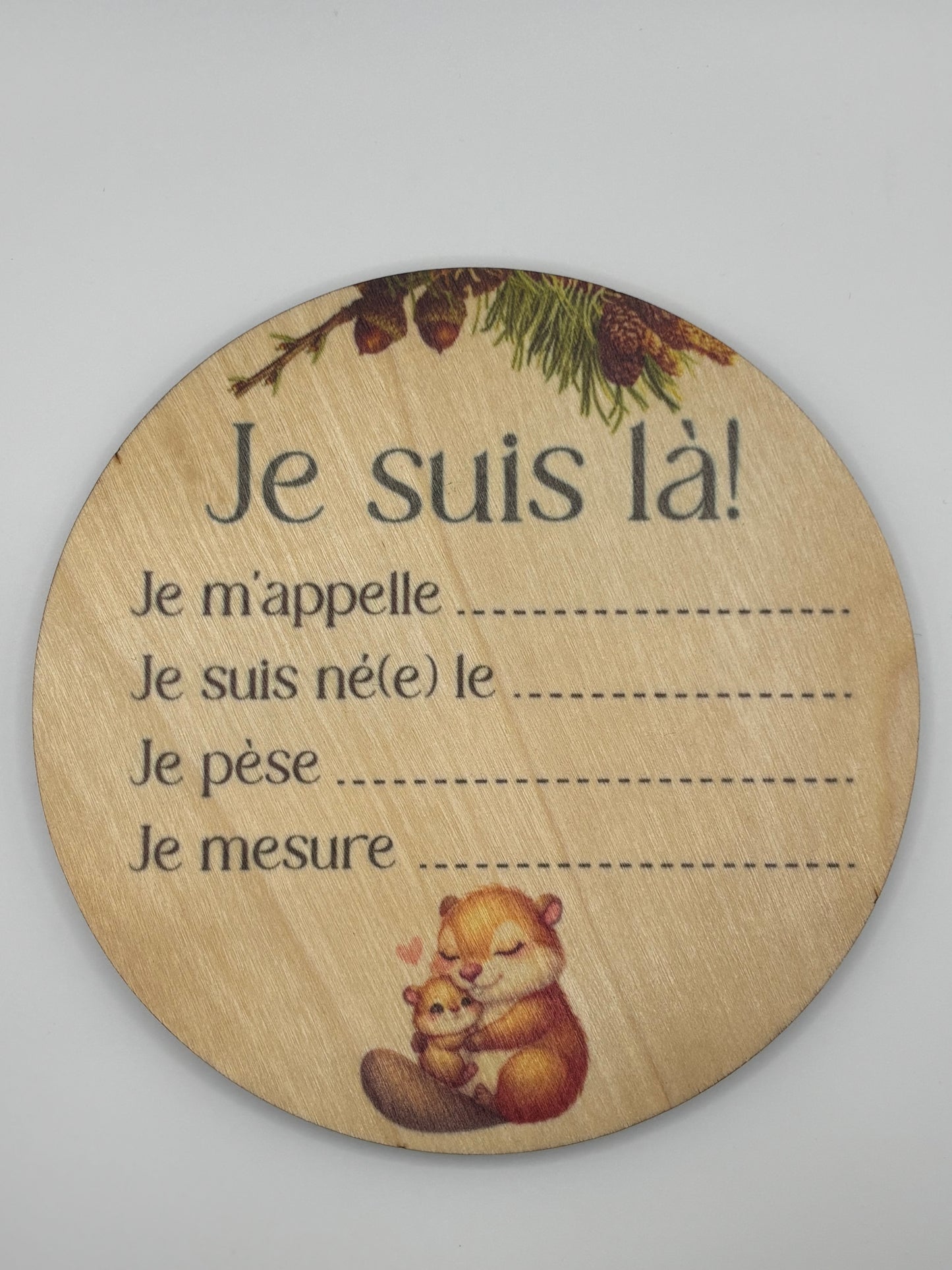 Pastille de naissance. Cliquez pour vois tous les modèles.