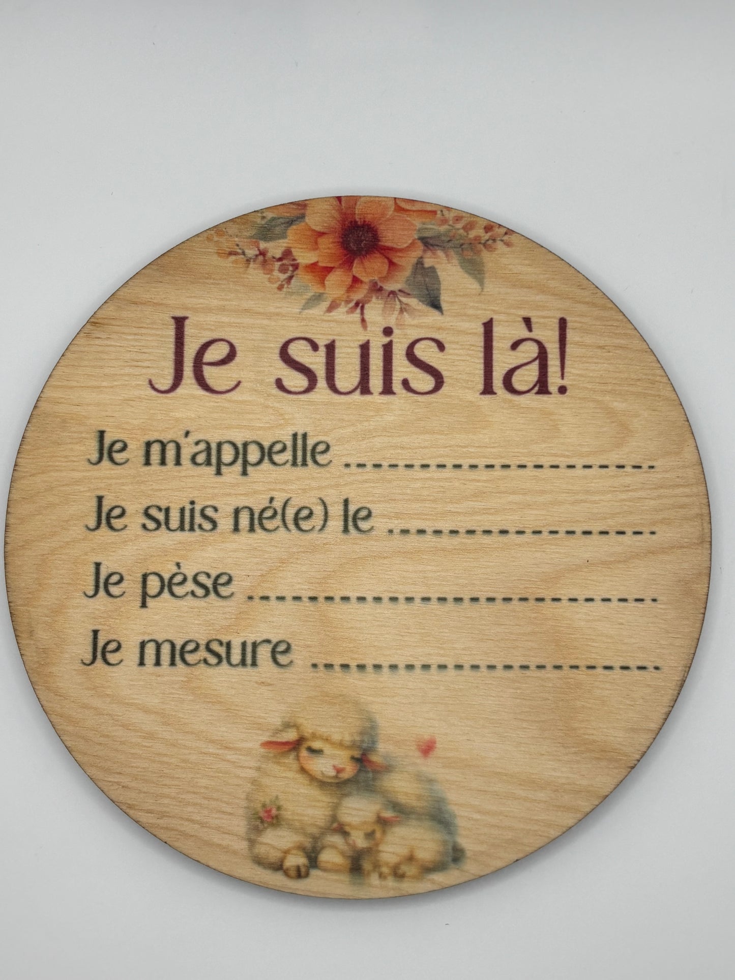 Pastille de naissance. Cliquez pour vois tous les modèles.