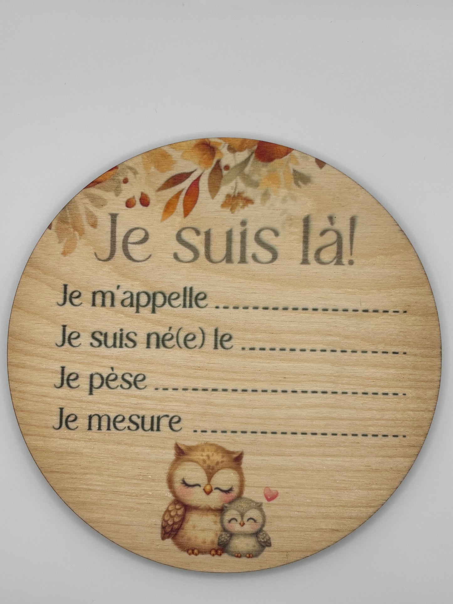 Pastille de naissance. Cliquez pour vois tous les modèles.